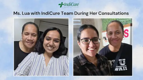 Ms. Lua with the IndiCure Team During Her Consultations